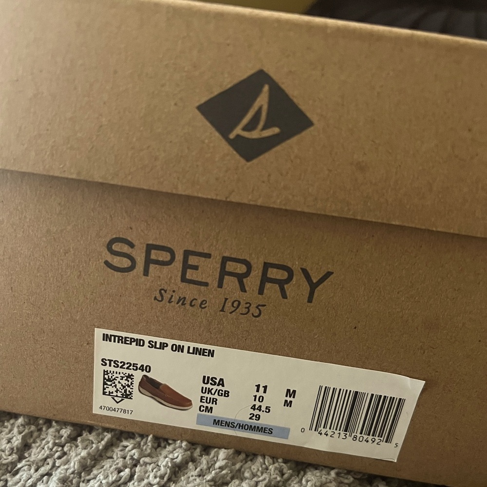 Men’s NIB Sperry “Intrepid” slip on // size 11 (M) in Linen
